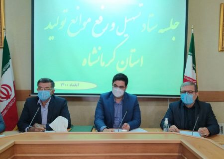 معاون اقتصادی استاندار کرمانشاه:  رفع موانع تولید ۸ واحد صنعتی شهرستان صحنه در جلسه ستاد تسهیل و رفع موانع تولید استان کرمانشاه /طرحهای با پیشرفت فیزیکی ۳۰ الی ۵۰ درصدی از پایان آبان ماه در سامانه کنترل طرح های اقتصادی قرار می‌گیرند