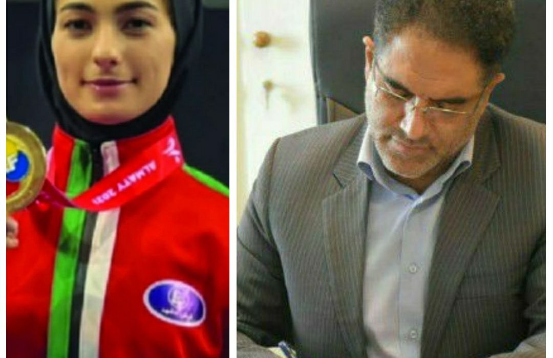 فرماندار شهرستان هرسین درخشش بانوی کاراته کای بیستونی را در مسابقات آسیایی تبریک گفت