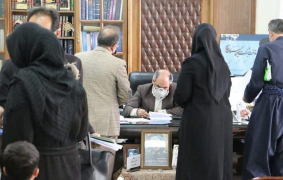 رسیدگی به مشکلات بیش از ۱۷۰ نفر در قالب دیدار های بدون واسطه توسط رئیس کل دادگستری استان کرمانشاه
